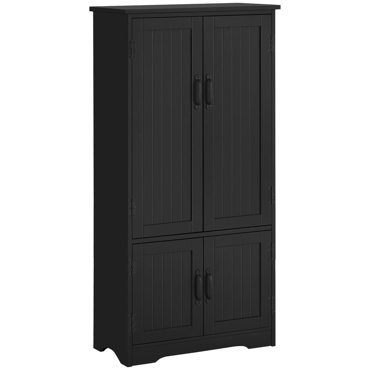 4-Door Pantry Storage Cabinet with Adjustable Shelves – 24"W x 49"H