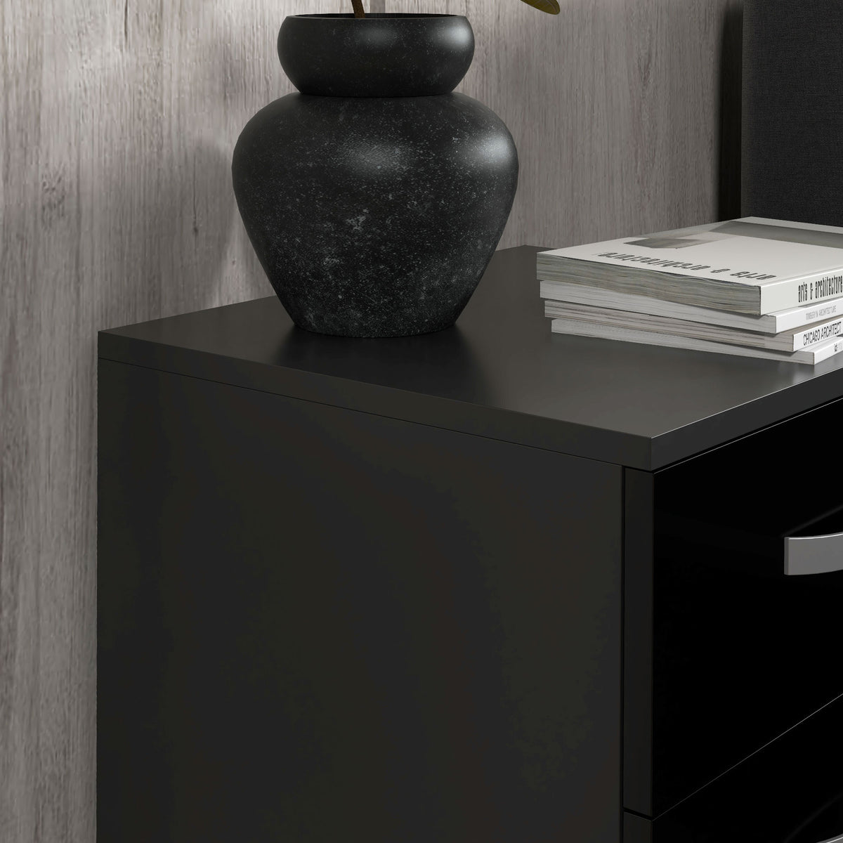 High Gloss Multi-Drawer Nightstands, Set of 2 – 16"W x 22"H