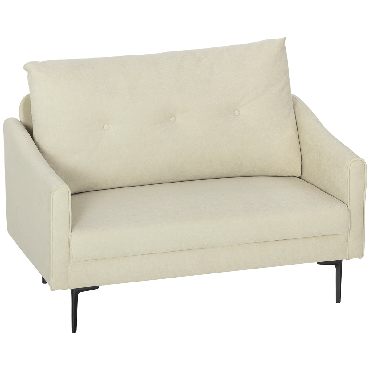 Button-Tufted 2-Seater Sofa