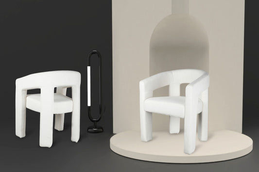 Curved Dining Chair – White