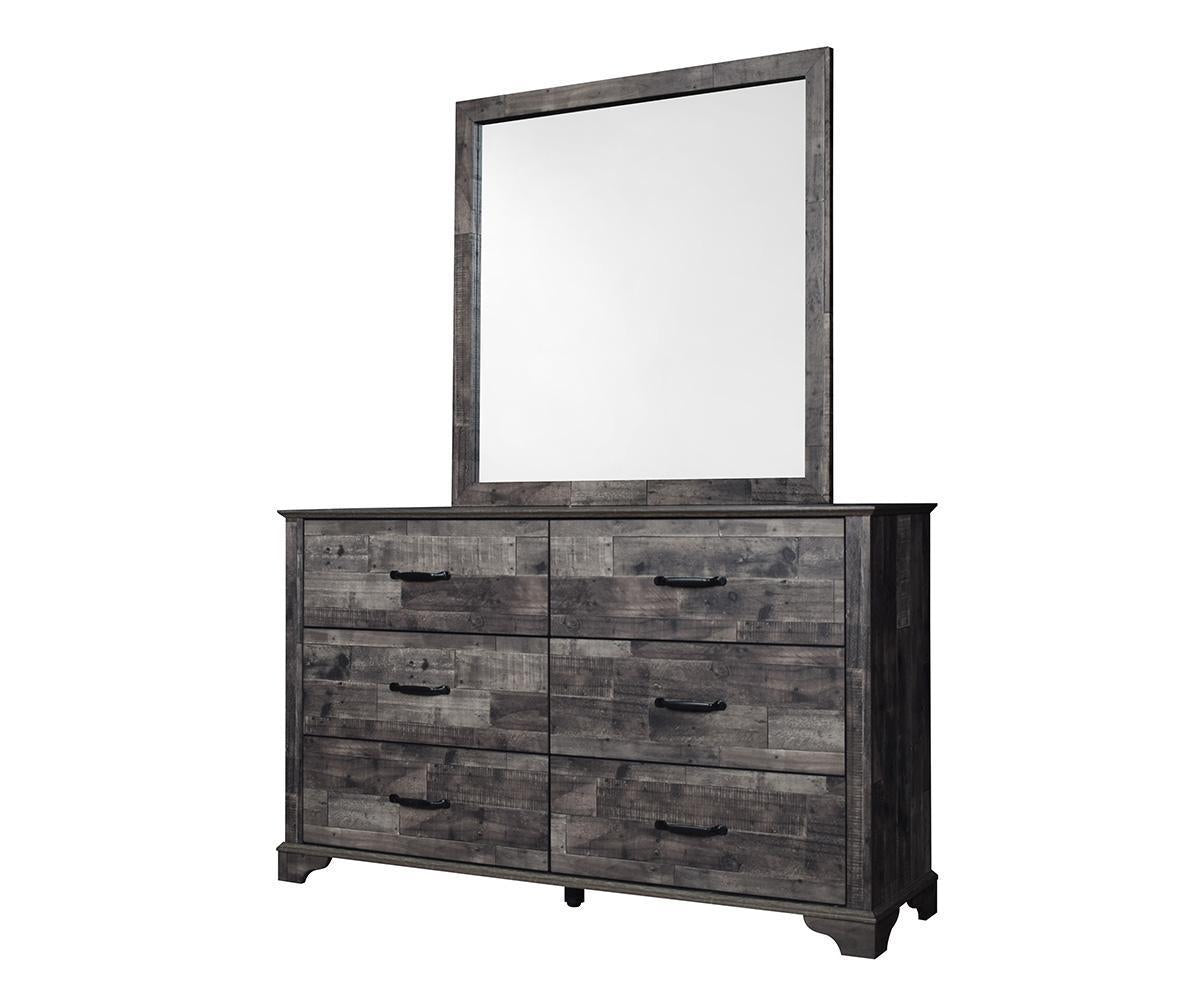 Beckett Modern Dark Brown Queen Bedroom Set with LED Headboard