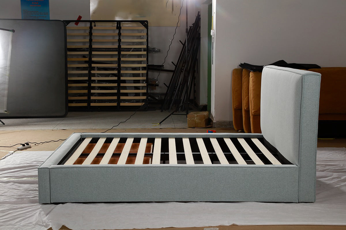 KING STORAGE BED - BLUE
