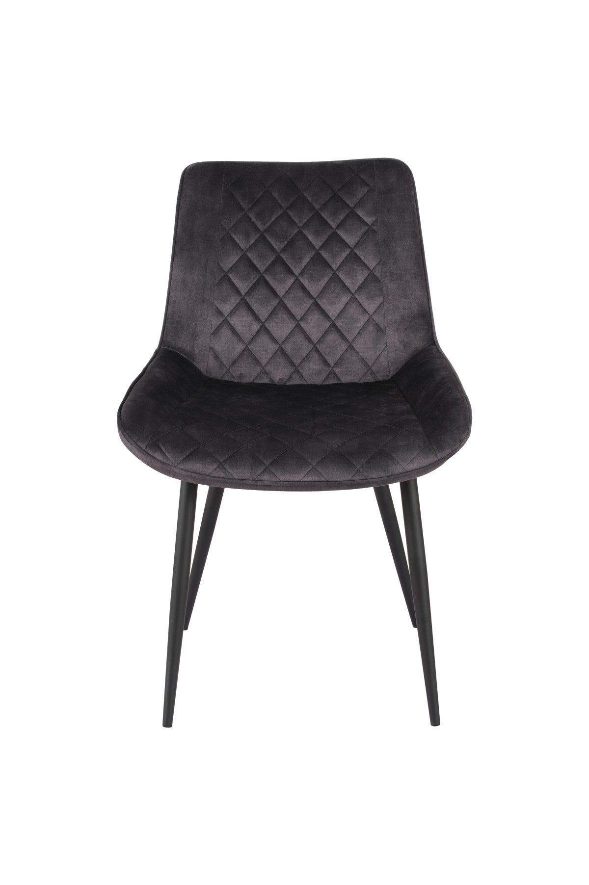 Fabian Modern Dark Grey Tufted Fabric Dining Chairs Set of 2