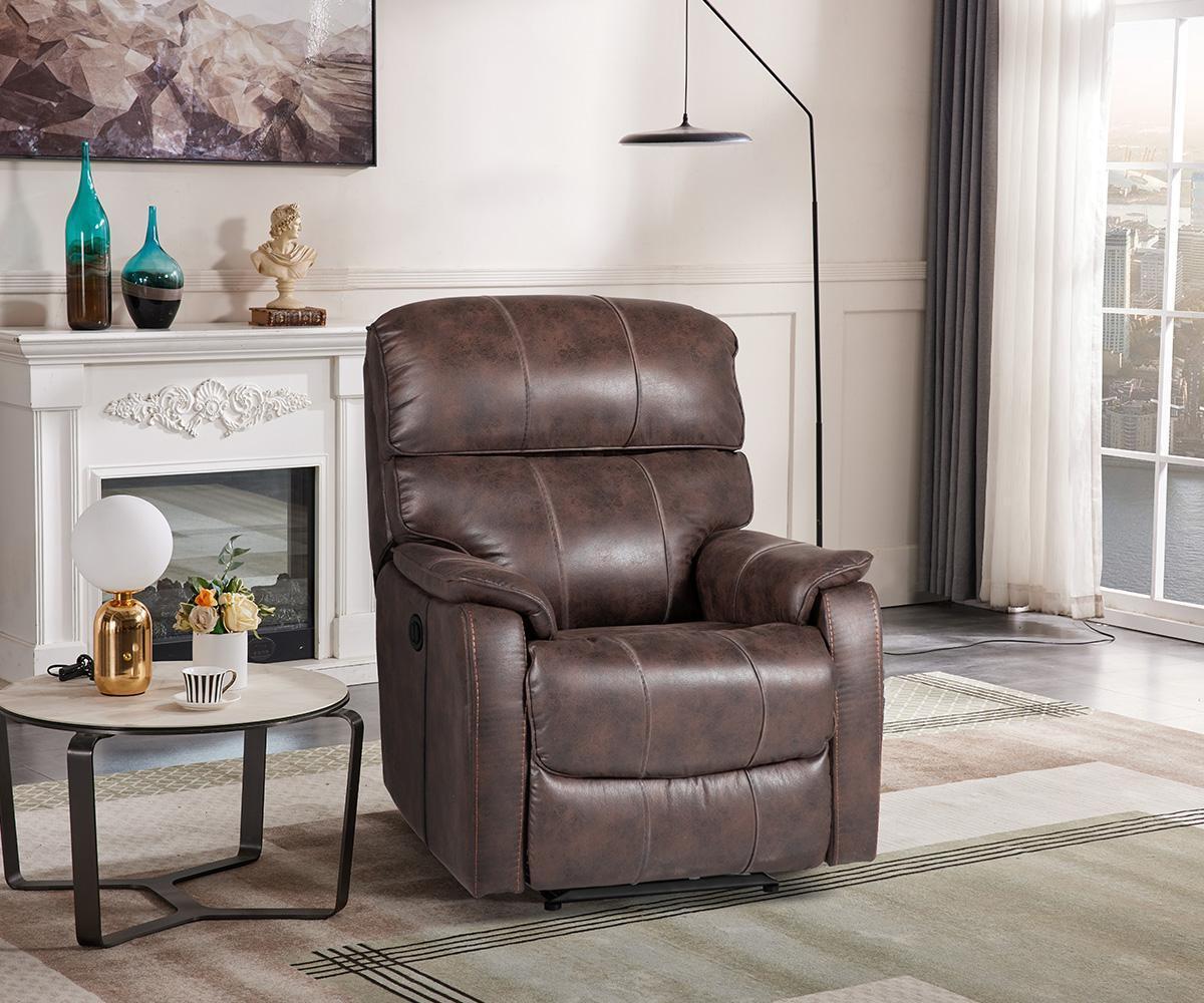 Ayla Power Recliner Chair with Plush Fabric Upholstery & High-Density Cushions