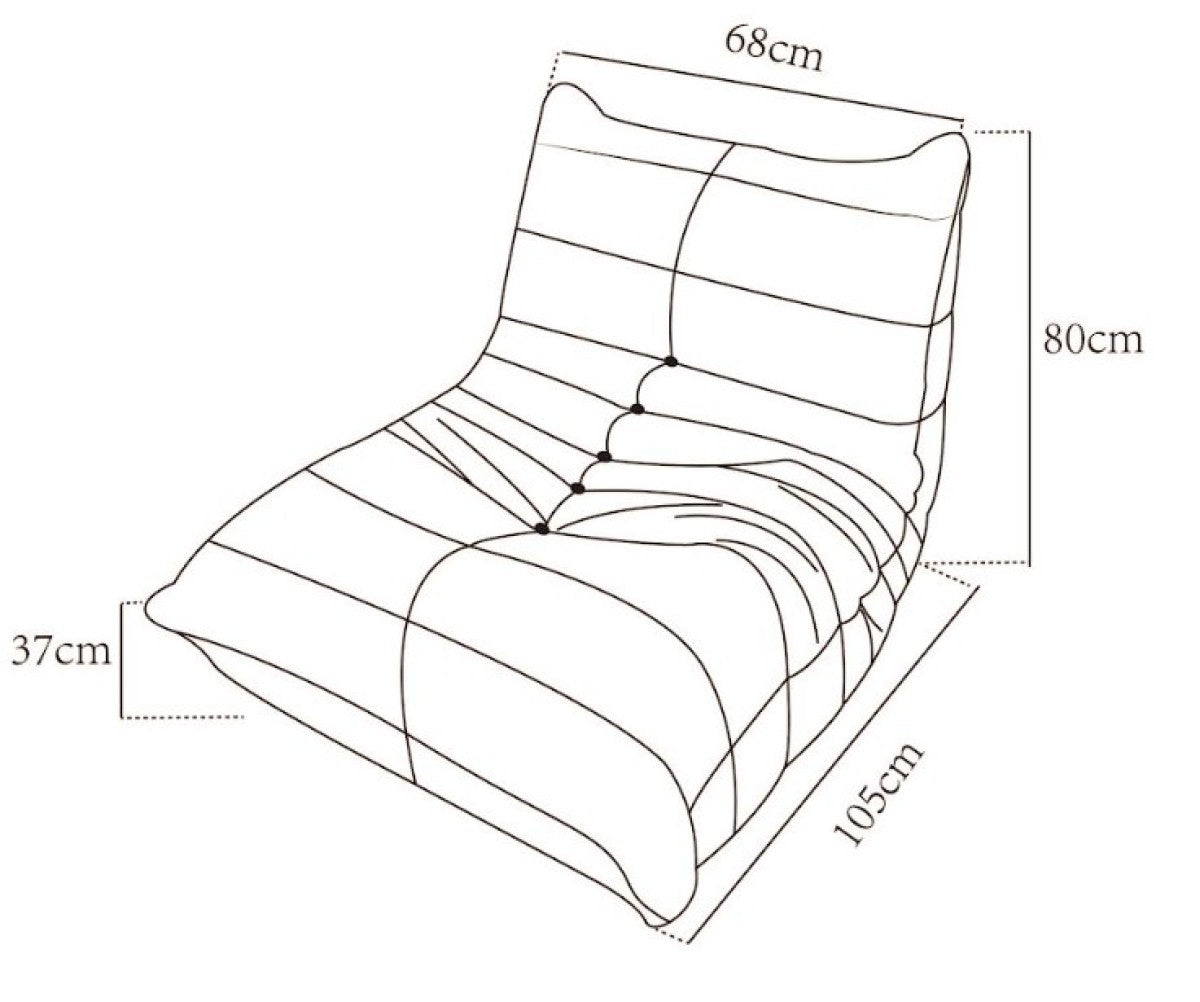 Modular Armless Chair – Beige