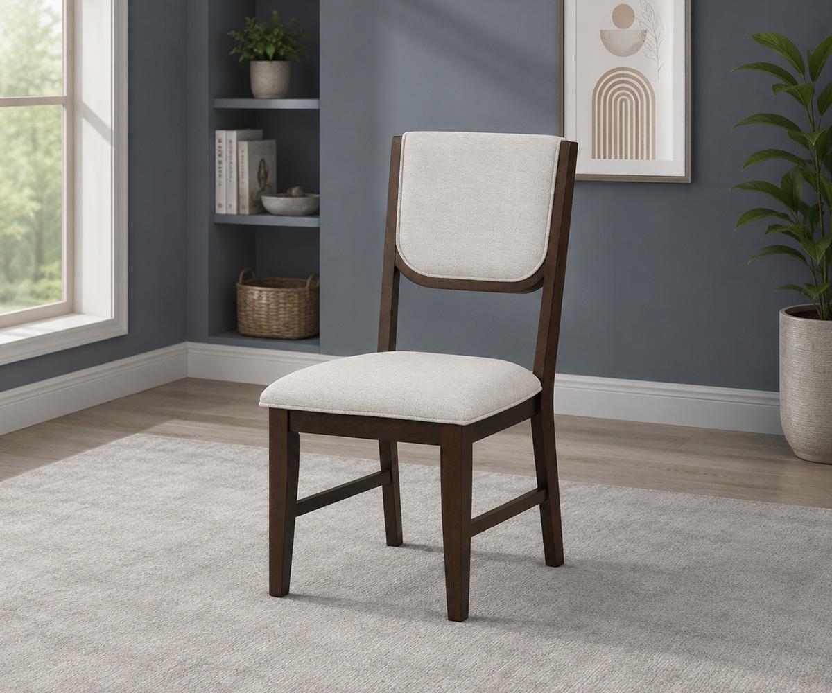 Seren Brown Solid Wood Round Dining Set DRT8637
