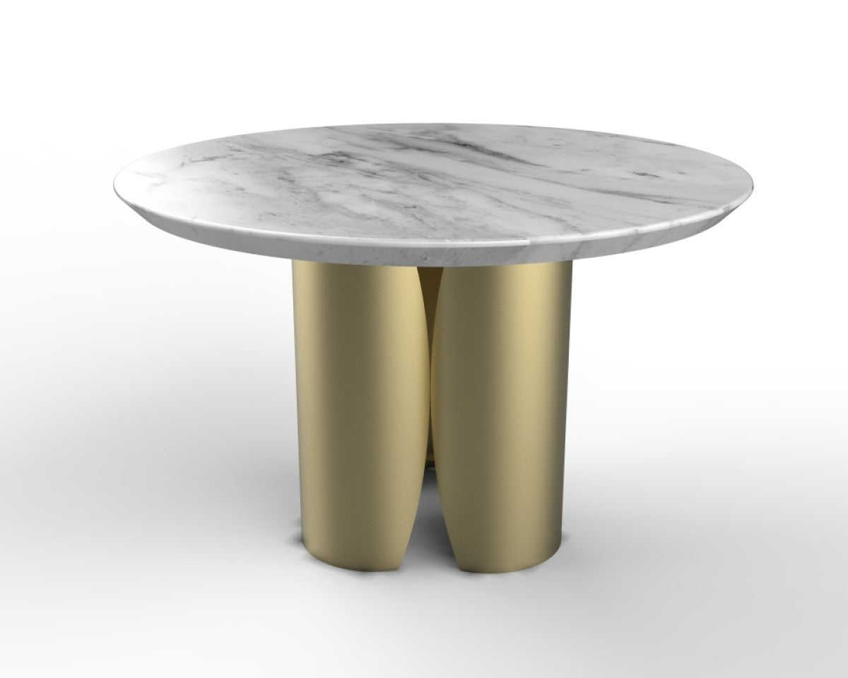 Marble Dining Table – Gold