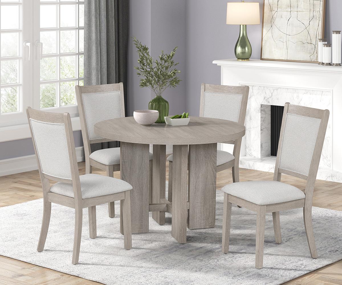 Rory Grey 5-Piece Solid Wood Dining Set DTS8636