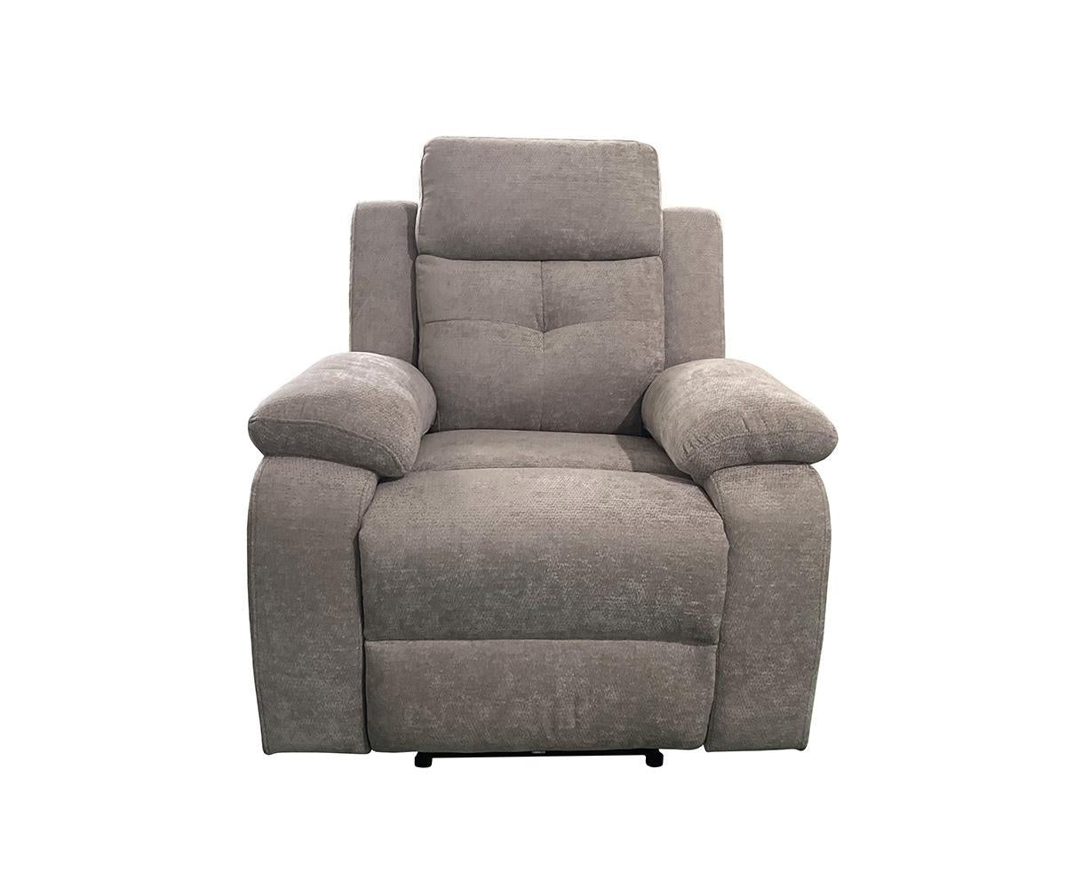 Kwality Jemma Grey Fabric Recliner Living Room Sofa Set KMX079