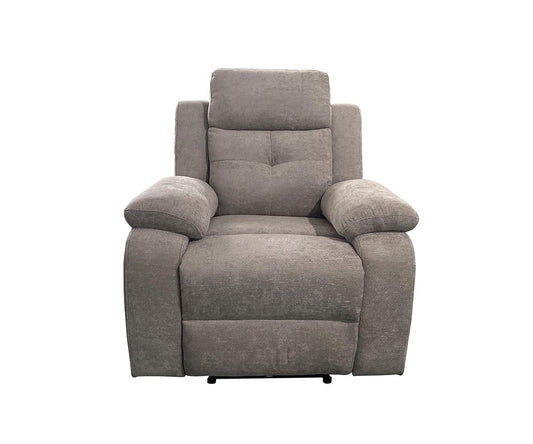Kwality Jemma Grey Fabric Recliner Living Room Sofa Set KMX079