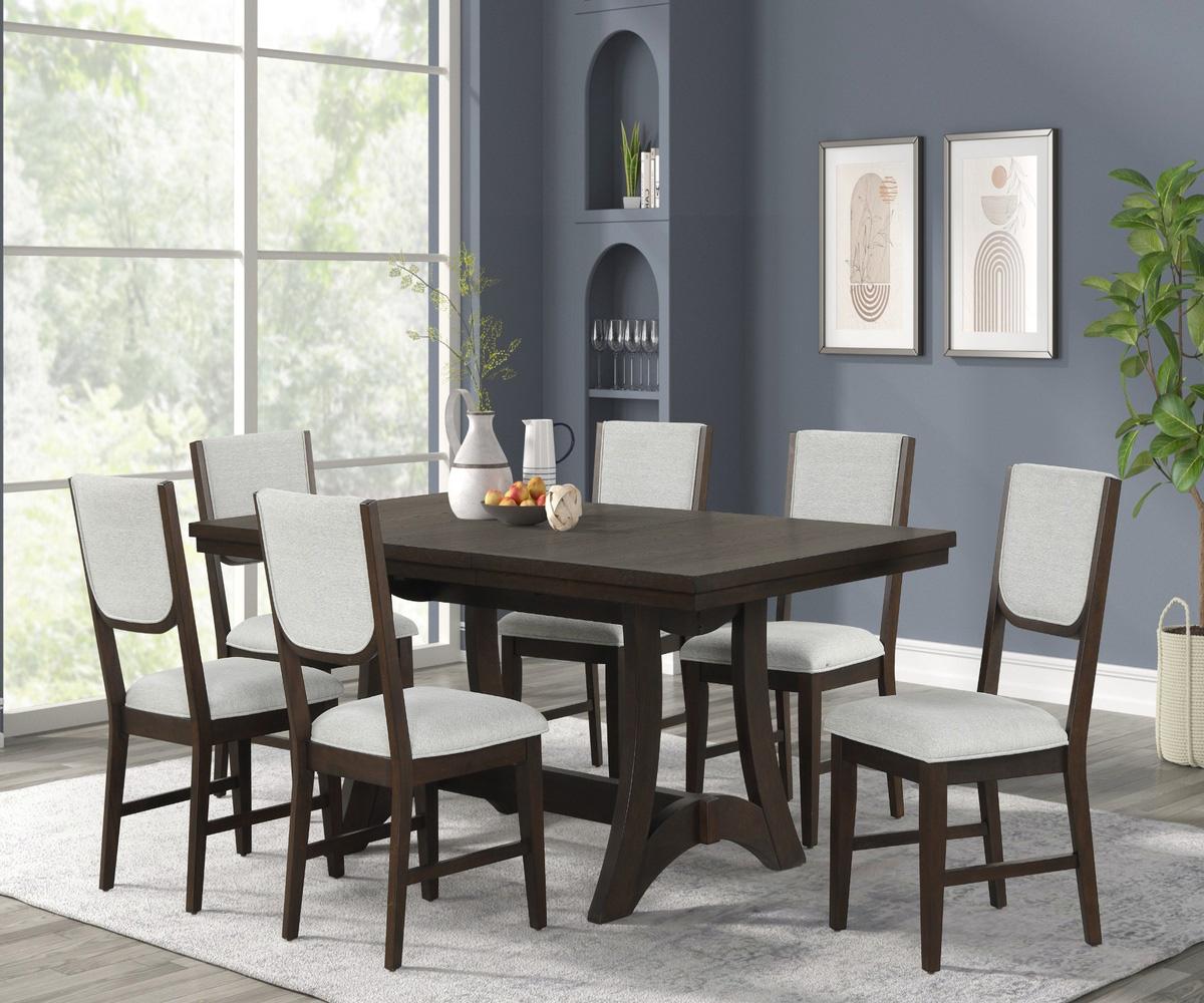 Seren Brown Solid Wood Dining Set DT8637