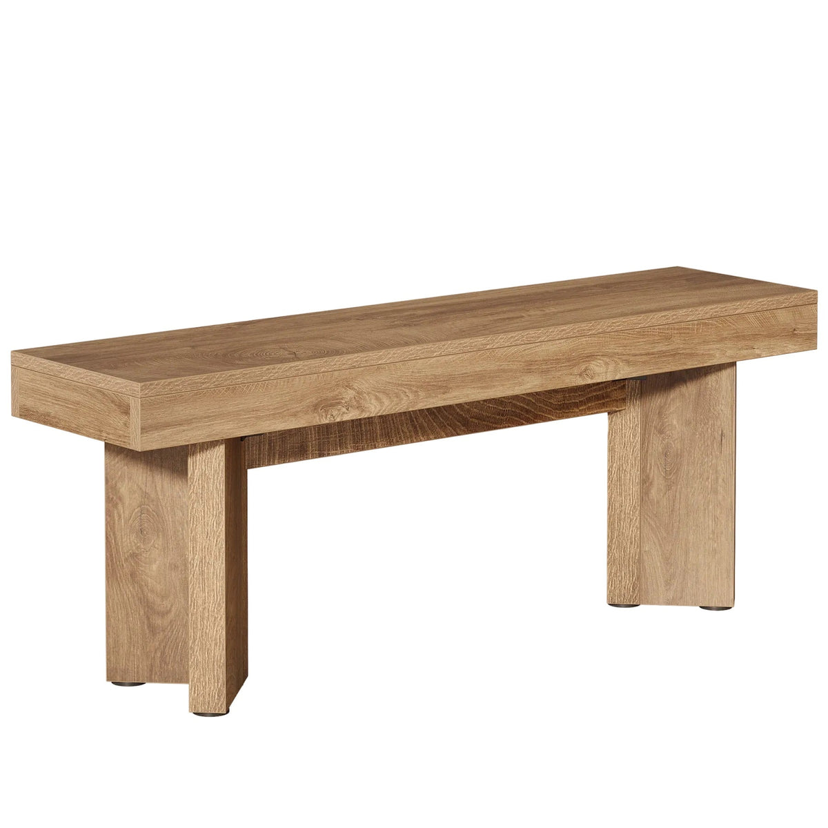 47" Kitchen Table Bench, Farmhouse Dining Bench with Sturdy Frame