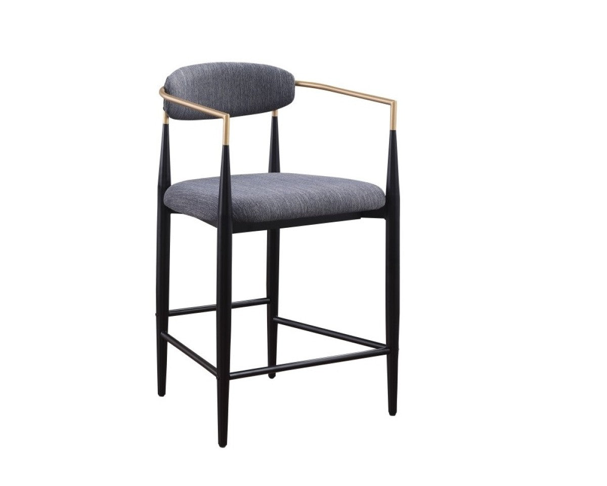Curved Counter Stool, Set of 2 – Grey