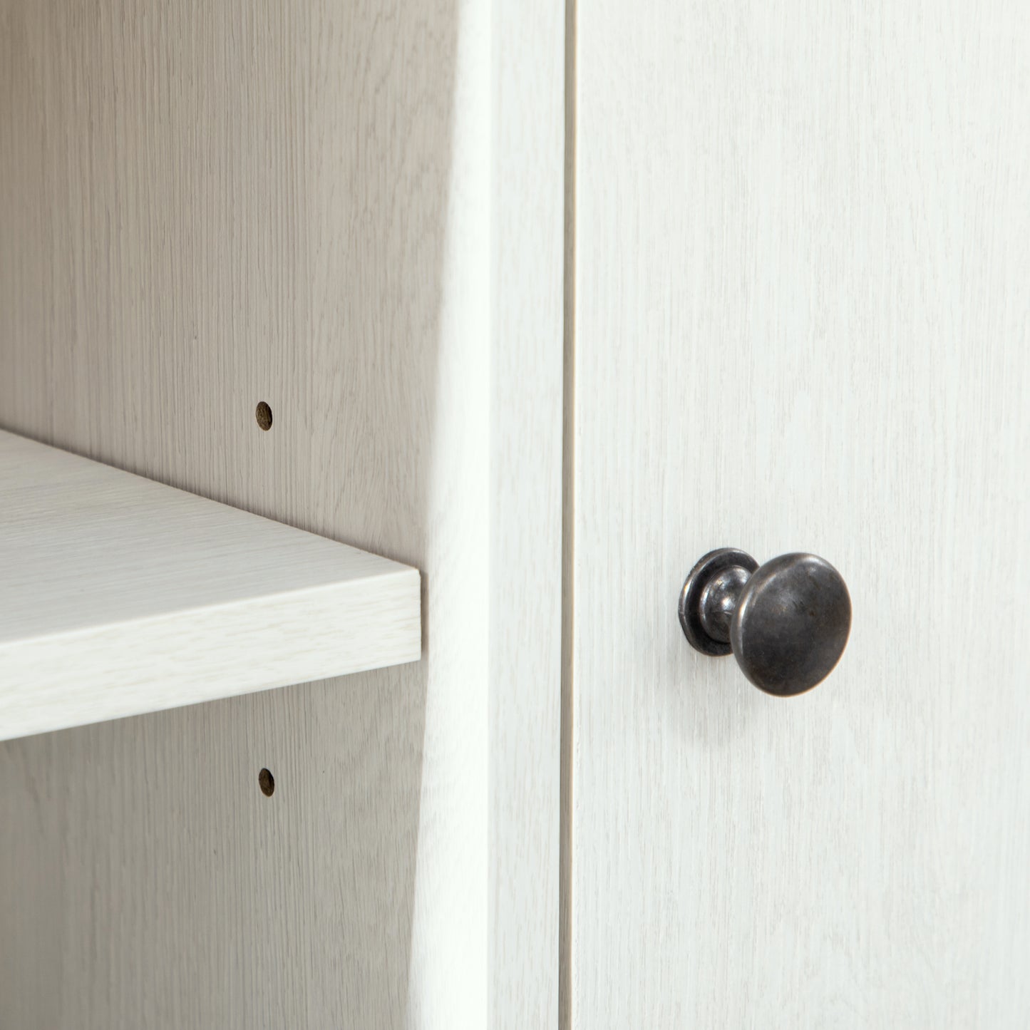 HOMCOM Modern White TV Stand for 65-inch TVs, Storage Shelves & Cabinets, Cable Management