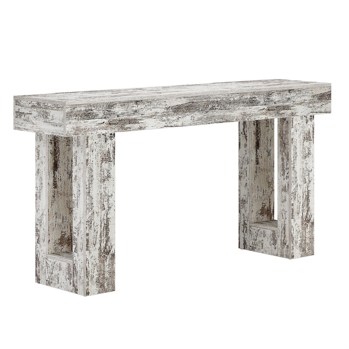 63-Inch Console Table, Farmhouse Wooden Sofa Table Entryway Table