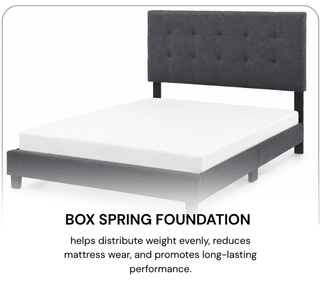 Titus T2113 Modern Button Tufted Bed Adjustable Headboard