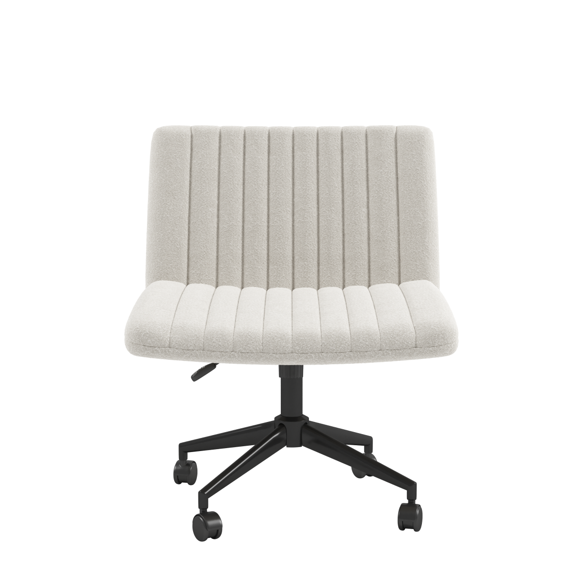 Black Office Chair with Adjustable Height and Wide Seat