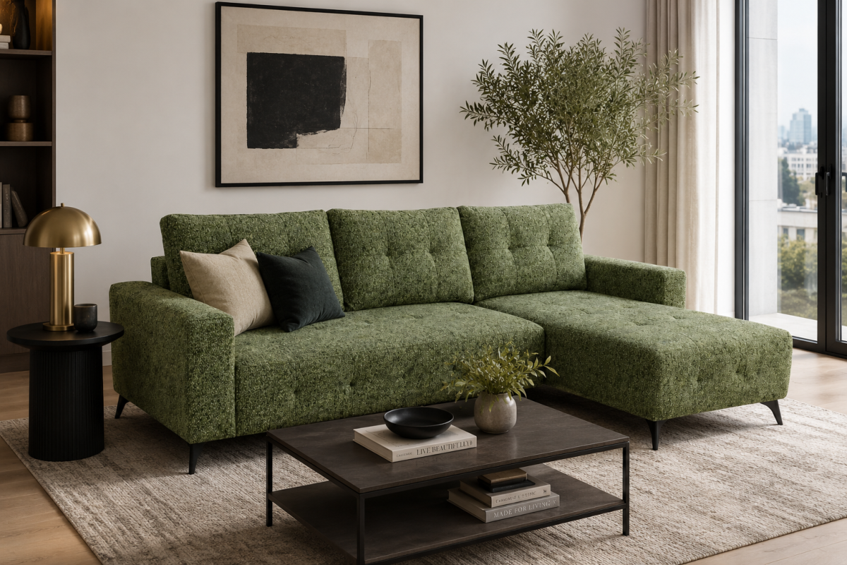 Tufted Sectional Sleeper