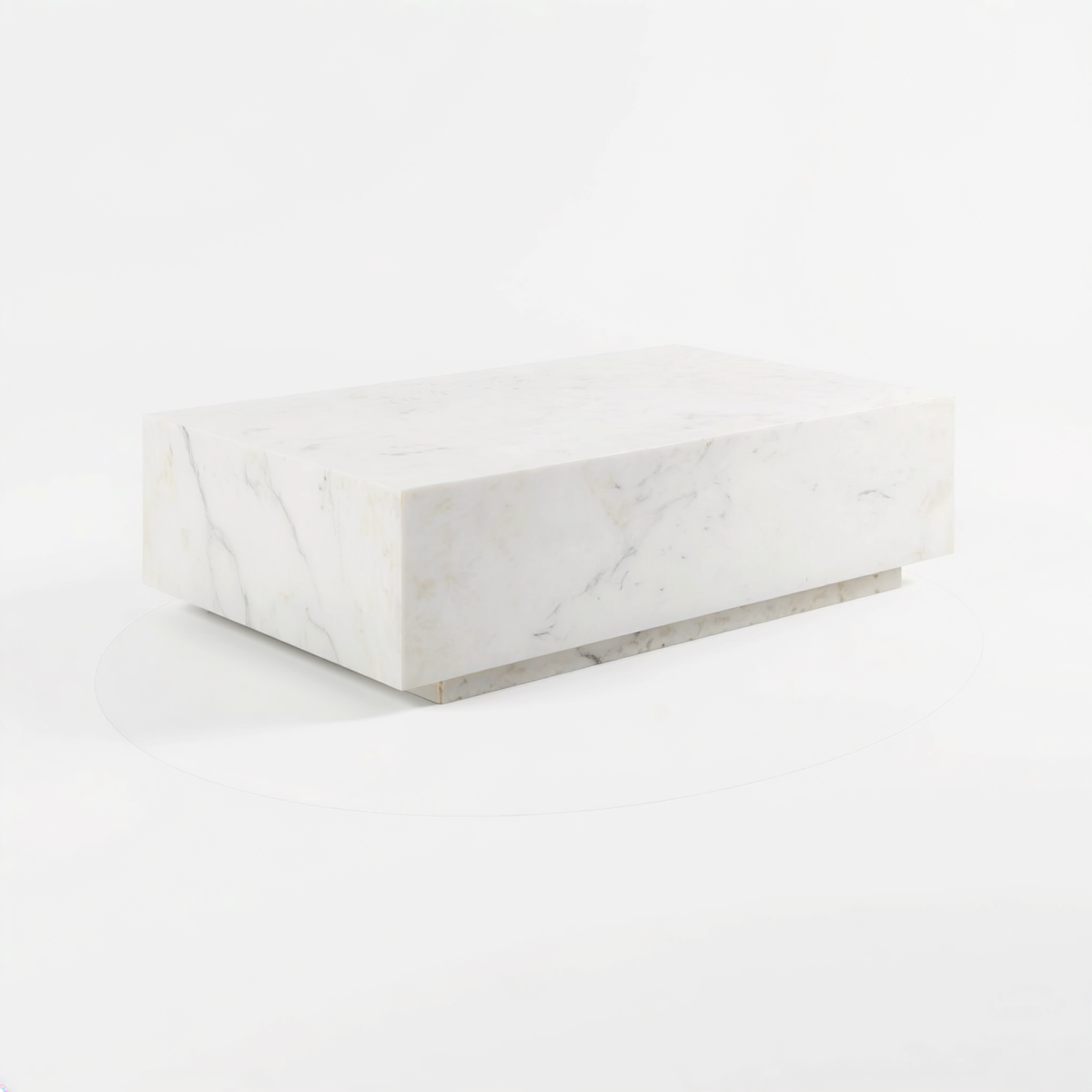 Marble Coffee Table – White