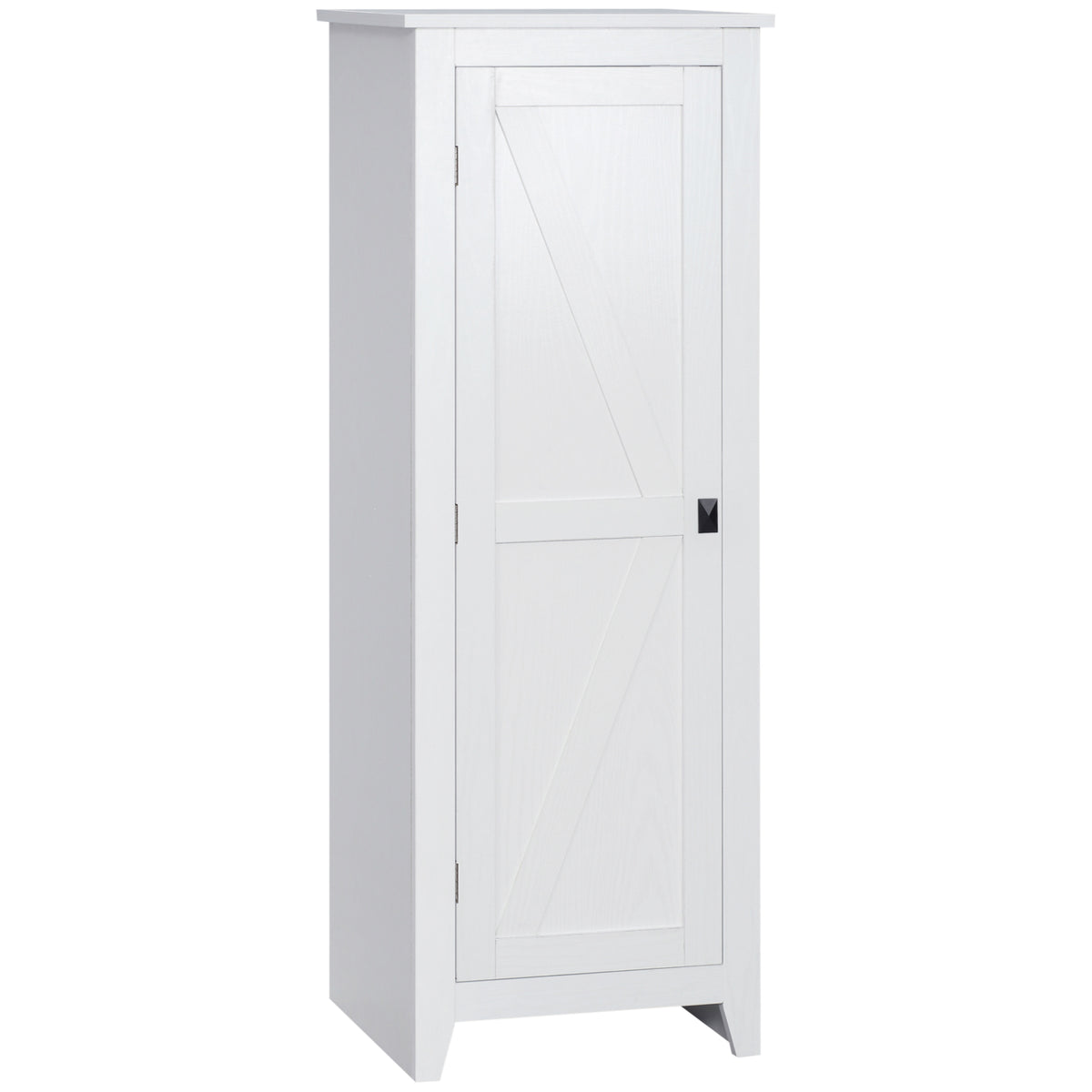 Farmhouse Kitchen Pantry Storage Cabinet with Barn Door – 17"W x 48"H
