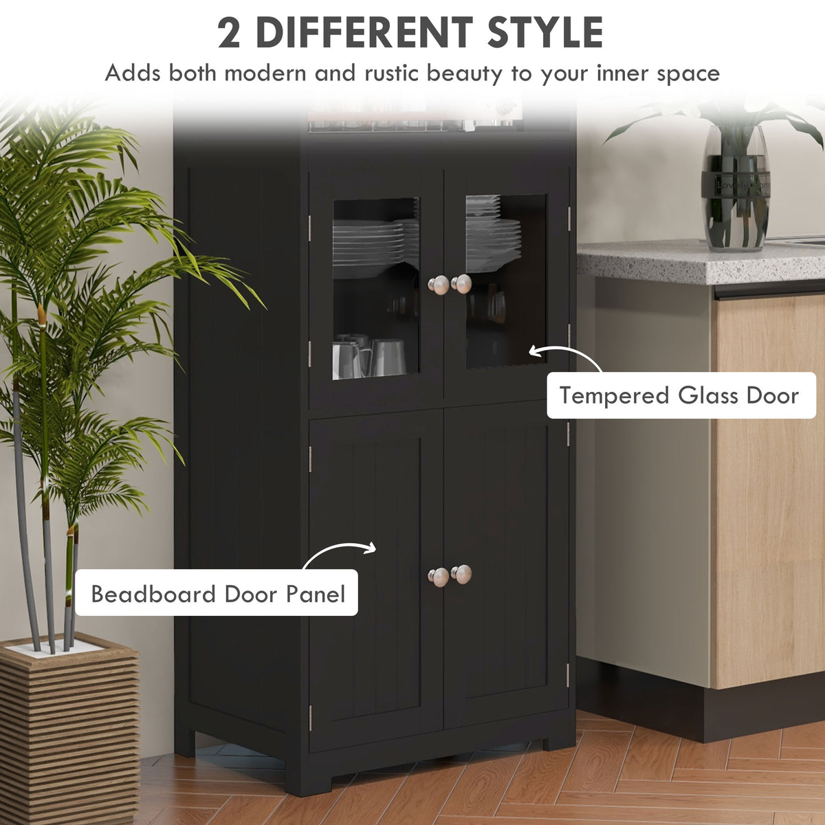 Small Buffet with Hutch – 24"W x 64"H