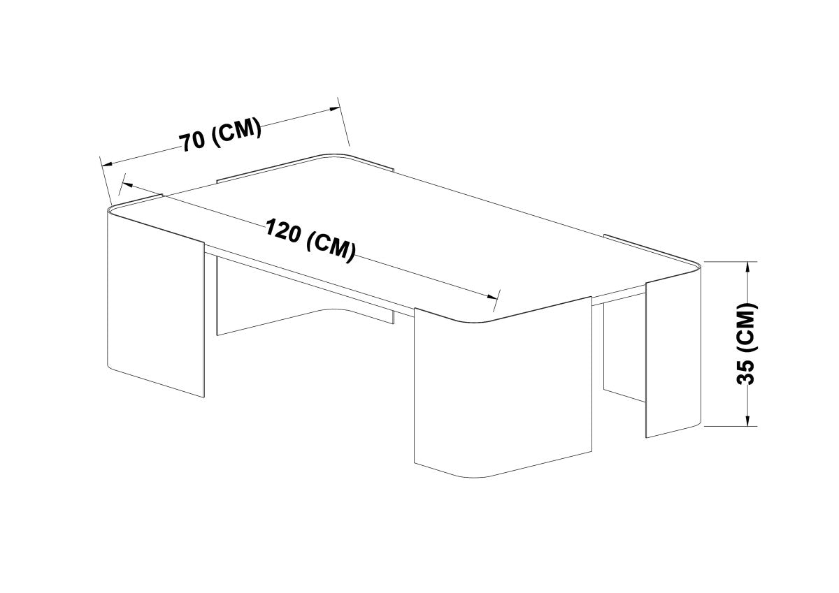 Marble Coffee Table – Gold