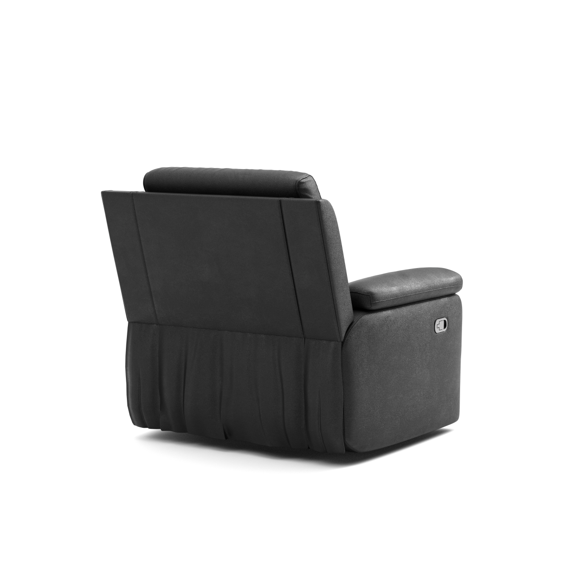 Leather Recliner – Black