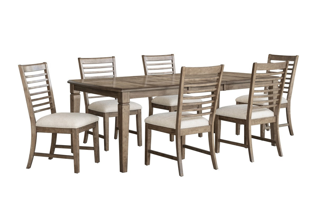 Extendable 7-Piece Dining Set – Walnut