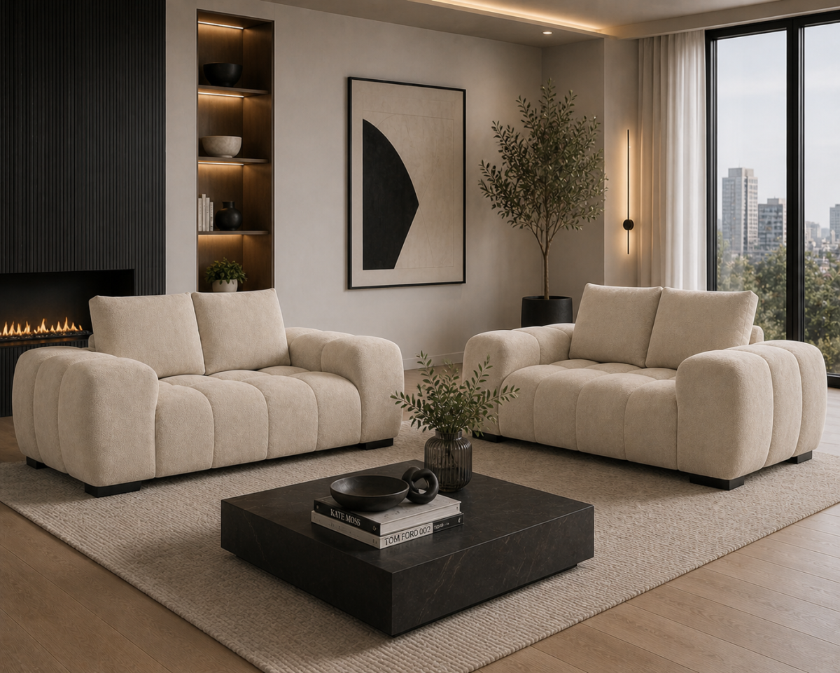 Solid Wood Love Seat