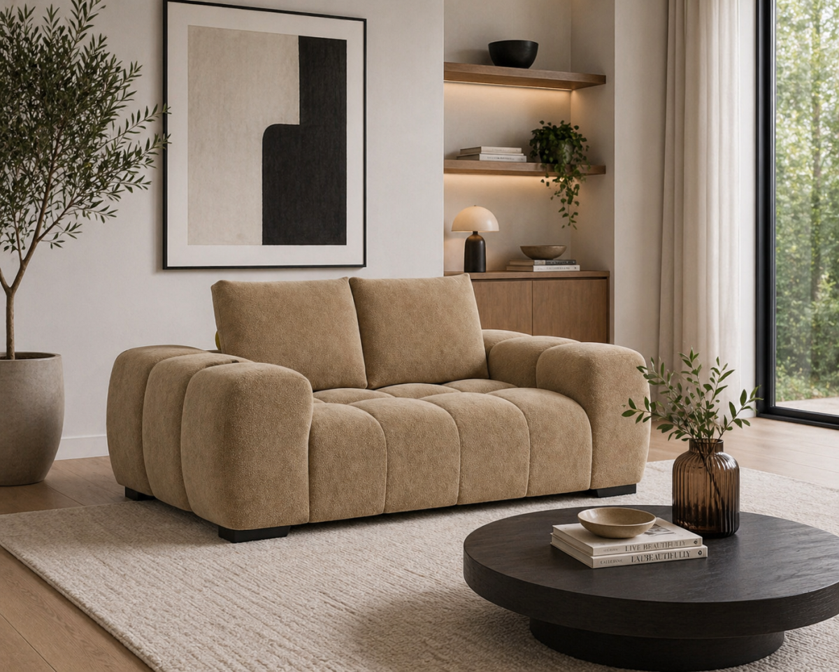 Solid Wood Love Seat