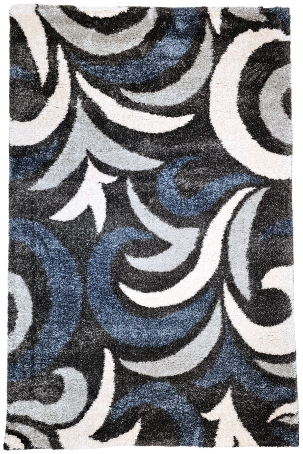 Luxurious Shaggy Dark Area Rug - Soft & Durable