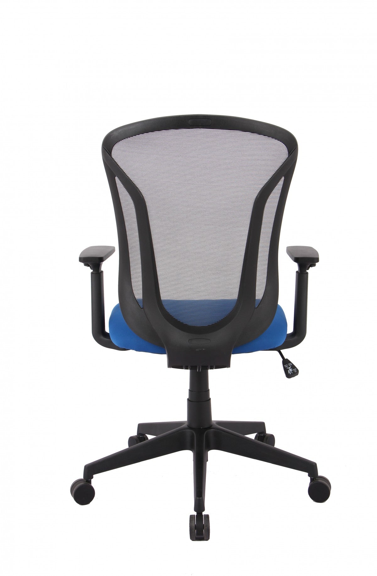 Brassex Ergonomic Mesh Swivel Office Chair with Adjustable Lumbar Support, Blue