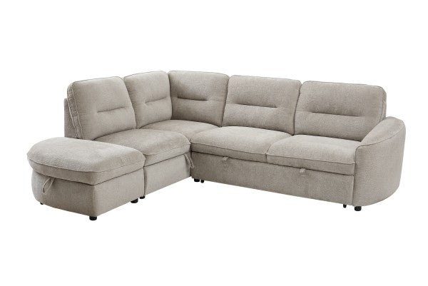 LHF SECTIONAL SLEEPER - BEIGE