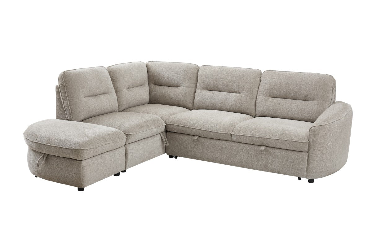 Velvet Sectional Sleeper