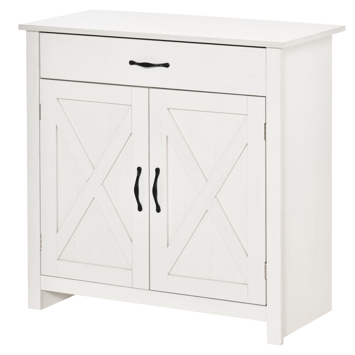 Farmhouse Sideboard Buffet Cabinet with Barn Doors – 32"W x 32"H