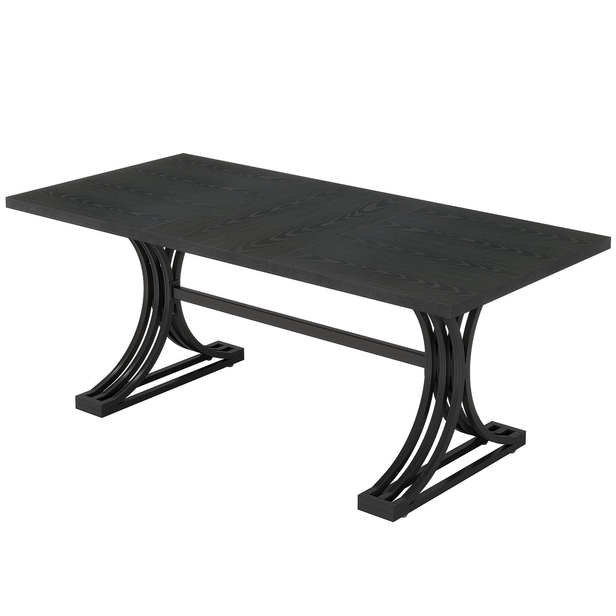 63" Executive Desk, Modern Computer Desk with Stylish Metal Legs for Home Office