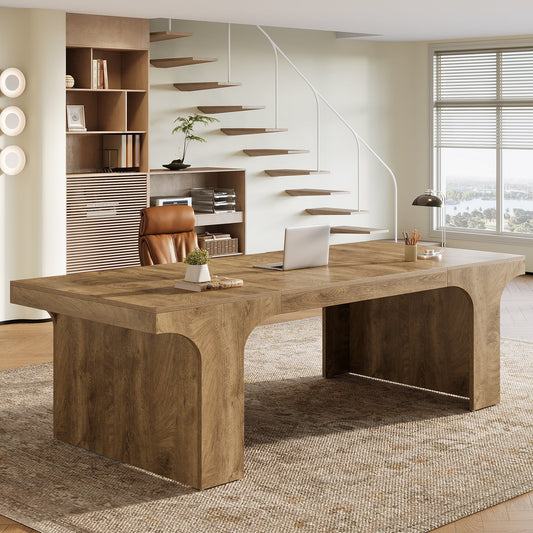 70.87" Executive Desk, Simple Computer Desk Conference Table for 6-8