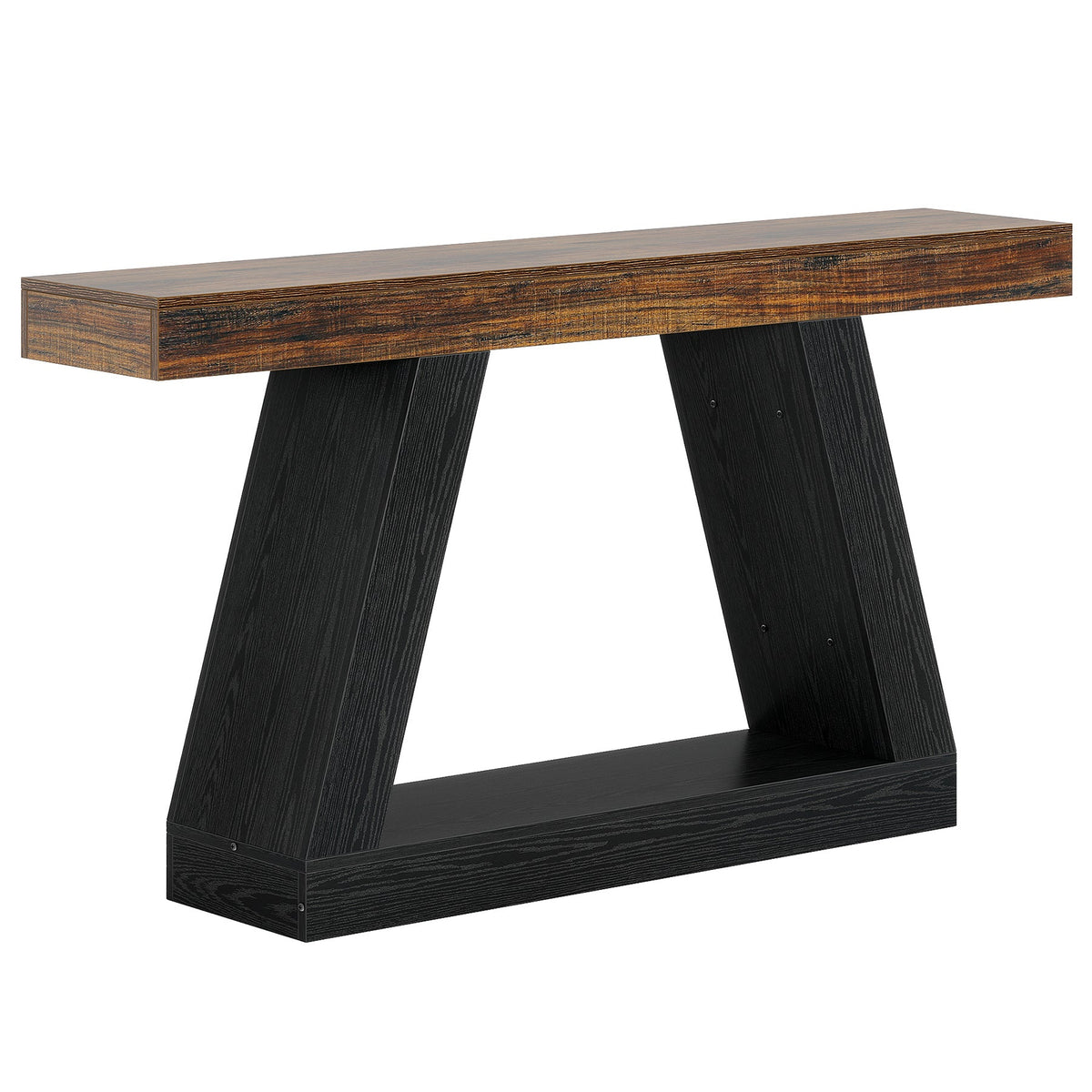 55" Console Table, Farmhouse EntryWay Sofa Table with Storage