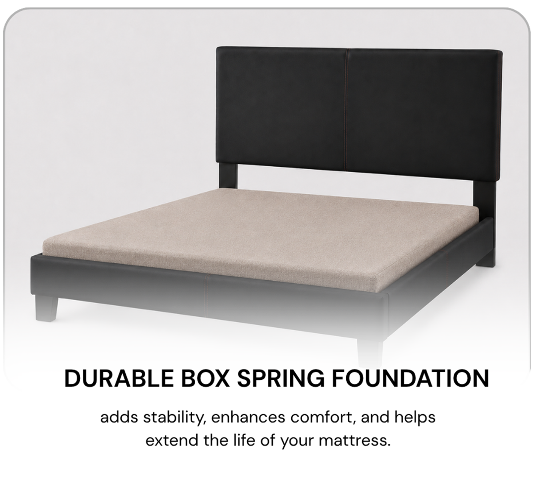 Titus T2110 Modern Platform Bed Adjustable Headboard