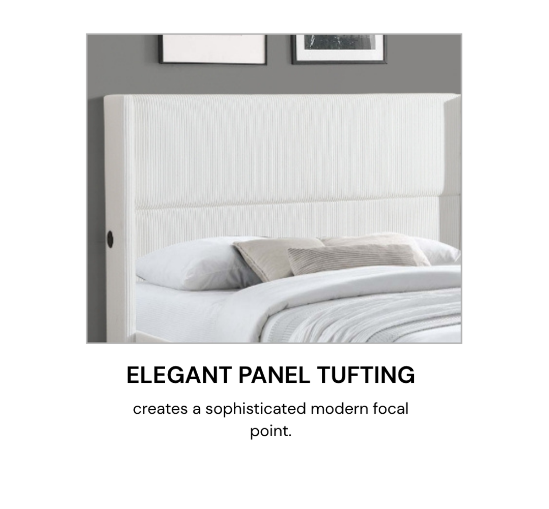 Titus T2164 Modern Tufted Corduroy Storage Platform Bed Frame