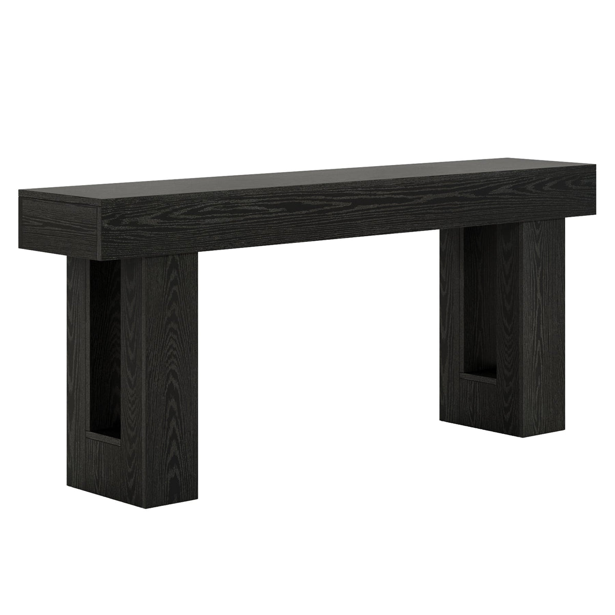 63-Inch Console Table, Farmhouse Wooden Sofa Table Entryway Table