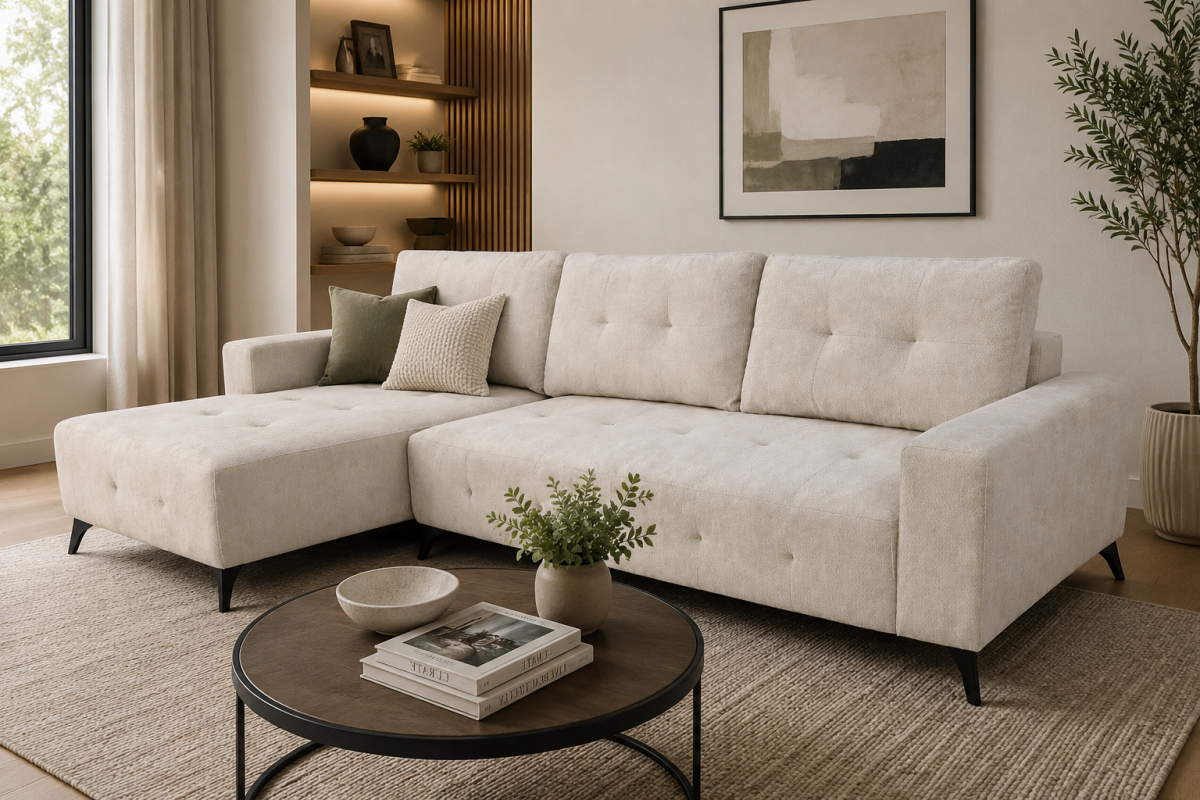 Tufted Sectional Sleeper