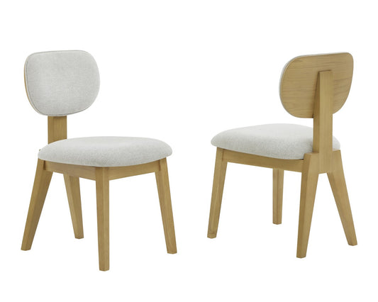 Upholstered Dining Chair, Set of 2 – Natural