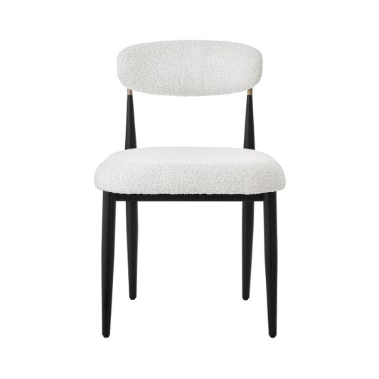 Dining Chair, Set of 2 - White/Black
