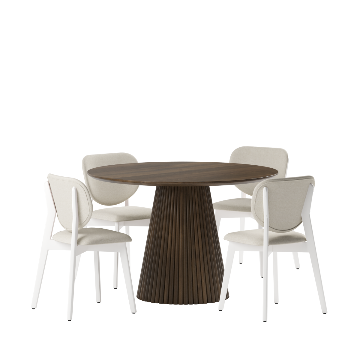 Mango Wood 5-Piece Dining Set