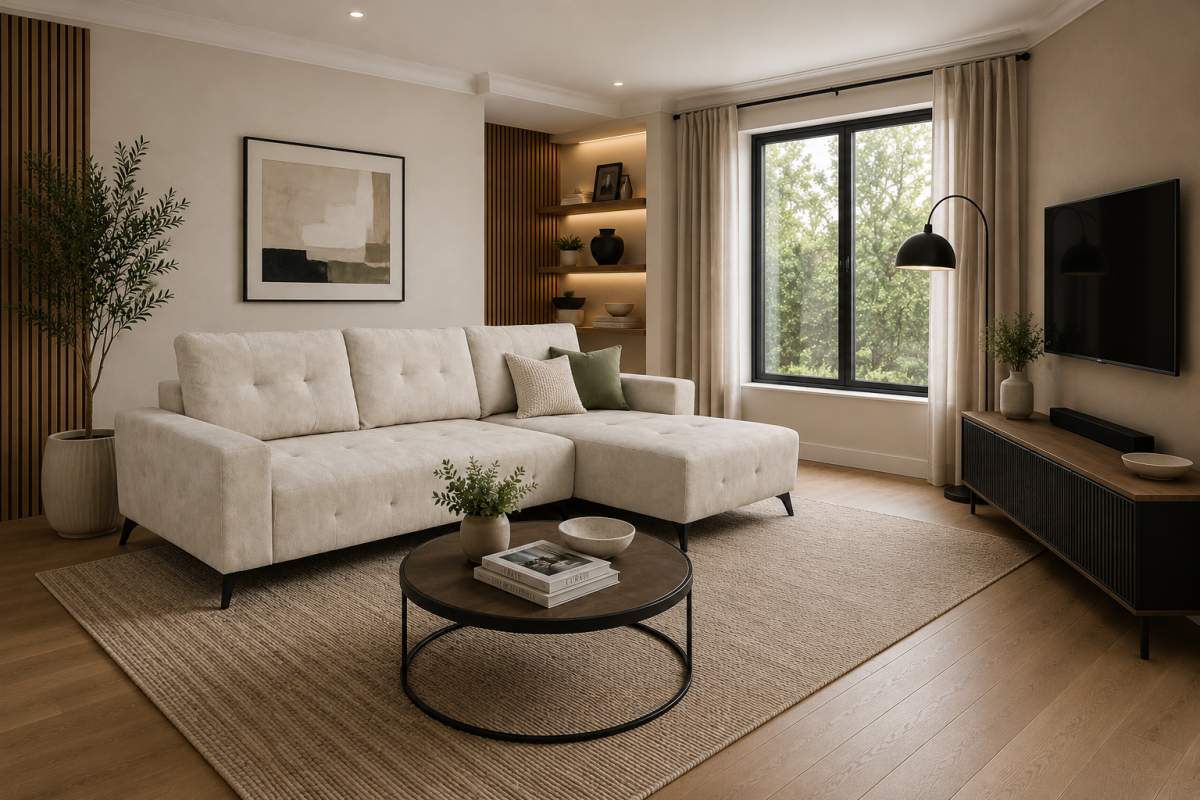 Tufted Sectional Sleeper