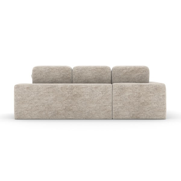 Brassex Isabel Sectional Beige Modern Design 60D Foam