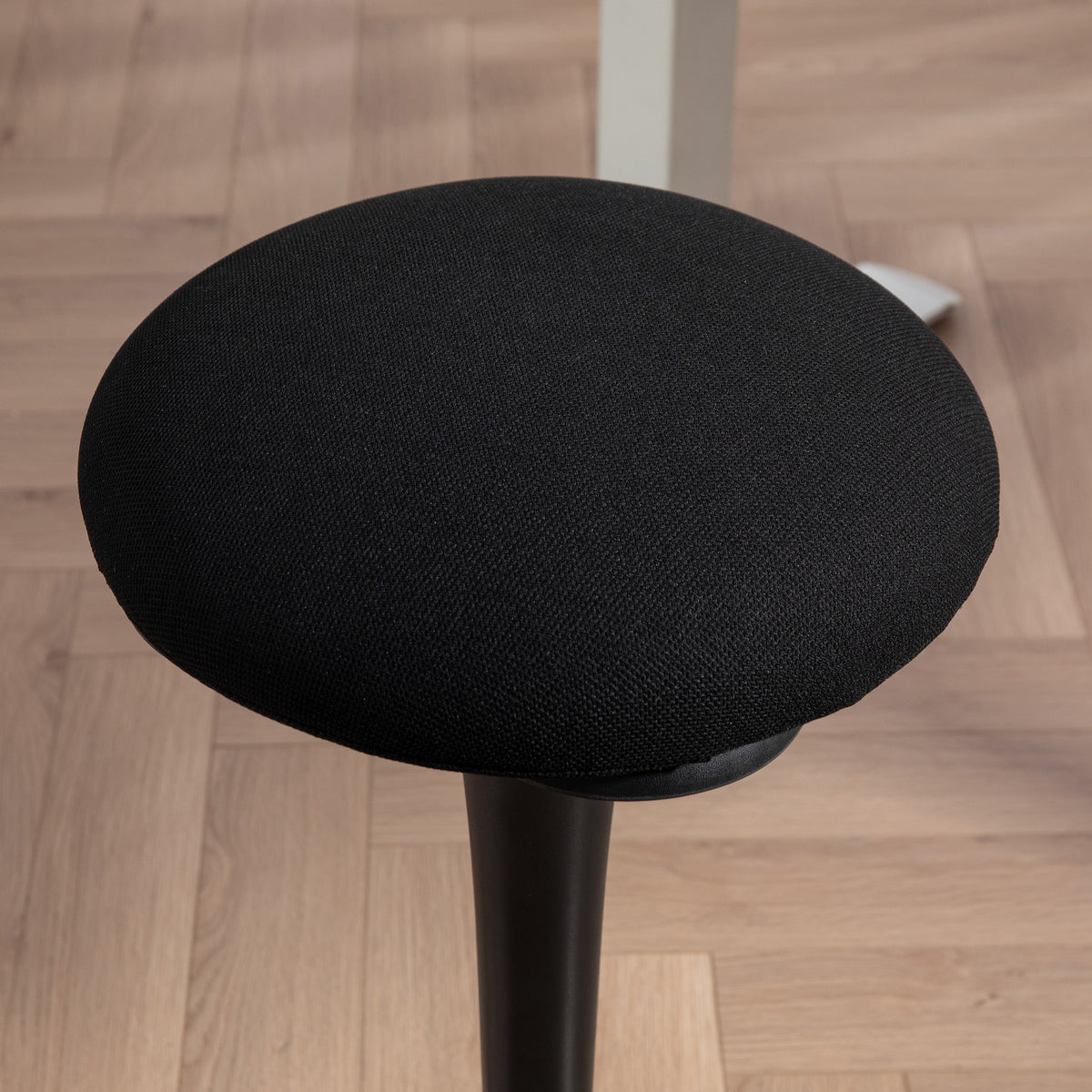 Swivel Standing Desk Chair, Backless Wobble Stool Chair, Black