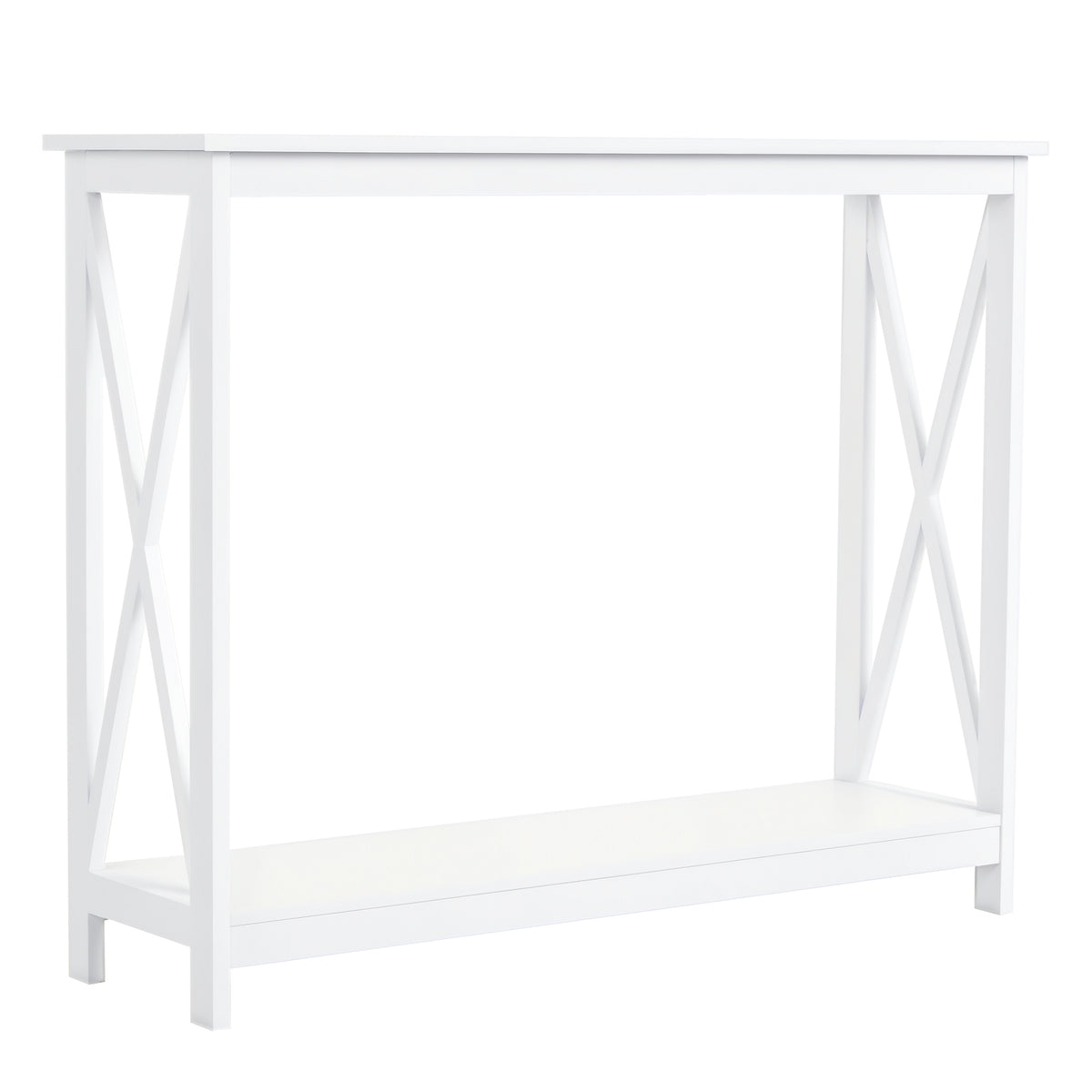 40" 2-Tier X-Design Console Table