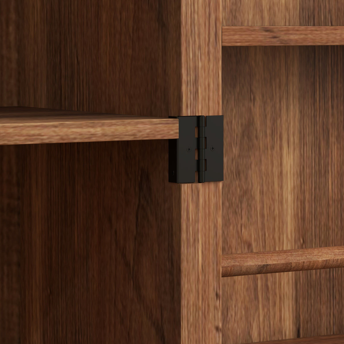 Tall Kitchen Pantry Cabinet with Spice Racks and Adjustable Shelves – 24"W x 64"H
